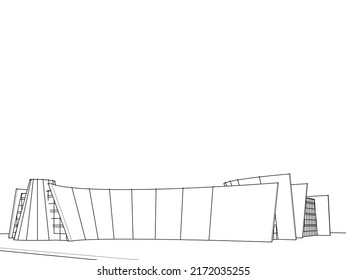 Modern architecture design vector illustration