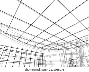 Modernes Architekturdesign, Vektorgrafik
