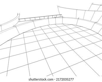 Ilustración vectorial de diseño de arquitectura moderna