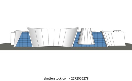 Modern architecture design vector illustration