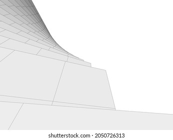 modern architecture digital background 3d design vector illustration