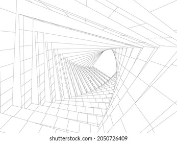 modern architecture digital background 3d design vector illustration