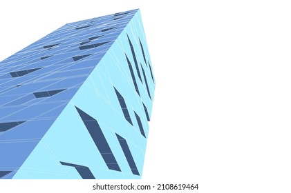 Moderne Architekturzeichnung, Vektorgrafik