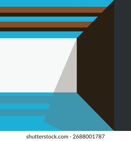 Arquitetura moderna com design plano. Folheto, Modelo, Anúncios