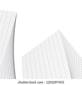 Modern architecture. Geometric background