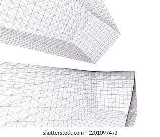 Modern architecture. Geometric background