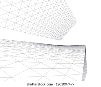 Modern architecture. Geometric background