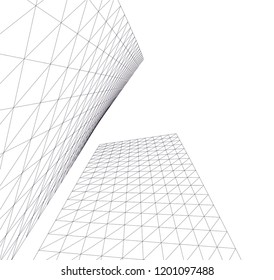 Modern architecture. Geometric background