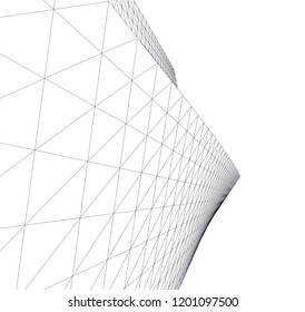 Modern architecture. Geometric background