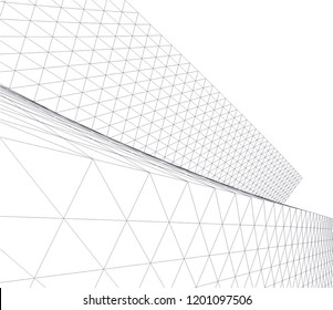 Modern architecture. Geometric background
