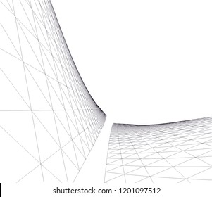 Modern architecture. Geometric background