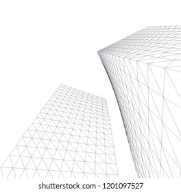 Modern architecture. Geometric background