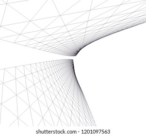 Modern architecture. Geometric background