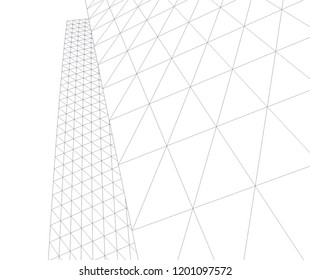 Modern architecture. Geometric background