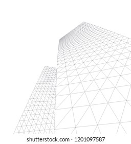 Modern architecture. Geometric background