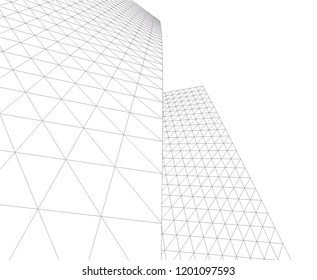 Modern architecture. Geometric background