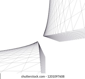 Modern architecture. Geometric background