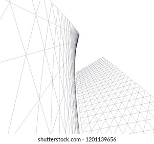 Modern architecture. Geometric background