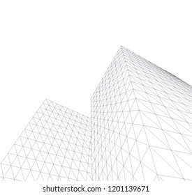 Modern architecture. Geometric background