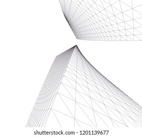 Modern architecture. Geometric background