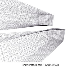 Modern architecture. Geometric background