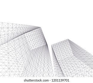 Modern architecture. Geometric background