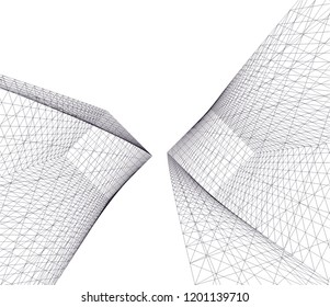 Modern architecture. Geometric background