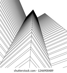 Modern architecture, geometric background