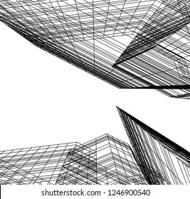 Modern architecture, geometric background