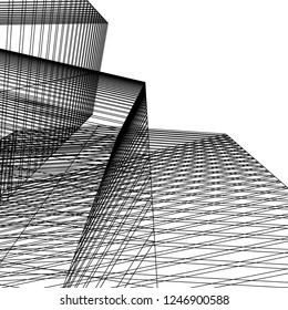Modern architecture, geometric background