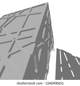 Modern architecture, geometric background