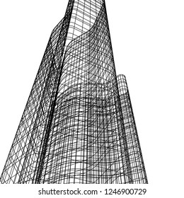 Modern architecture, geometric background