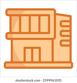 Modern Architecture Icon Element For Design