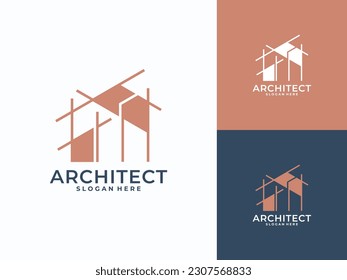 modern Architecture logo, construction, architect, building logo
