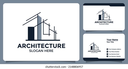 Modern Architecture Logo Design Branding Card Stock Vector (Royalty ...