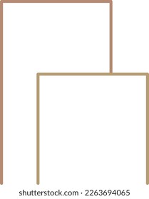 Modern Architecture Logo Outline Vector Illustration