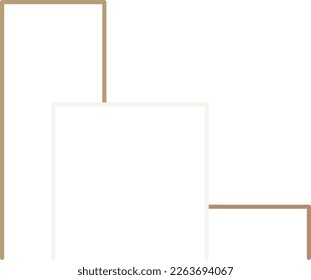 Modern Architecture Logo Outline Vector Illustration