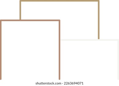 Modern Architecture Logo Outline Vector Illustration