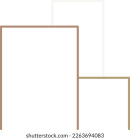 Ilustración del vector de esquema de logotipo de arquitectura moderna