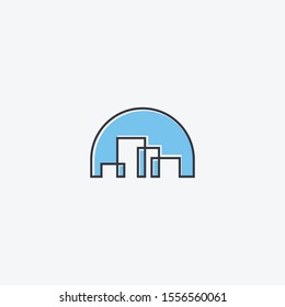 modern architecture logo template vector icon