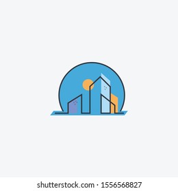 modern architecture logo template vector icon