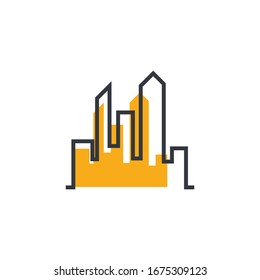 modern architecture logo template vector icon