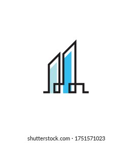 icono vectorial de la plantilla del logotipo de la arquitectura moderna