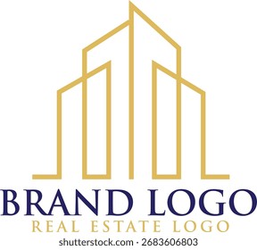 Vetor de logotipo de arquitetura moderna, Vetor de logotipo de propriedade mínima