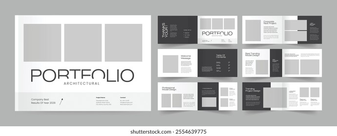 Modern Architecture Portfolio Landscape Architecture Portfolio Template
