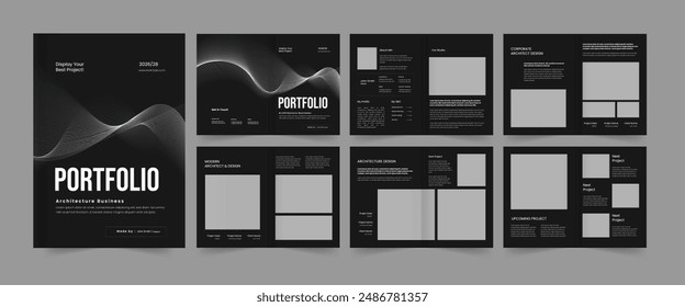 modern architecture portfolio professional portfolio template