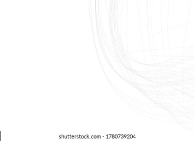 Modern architecture sketch 3d illustration