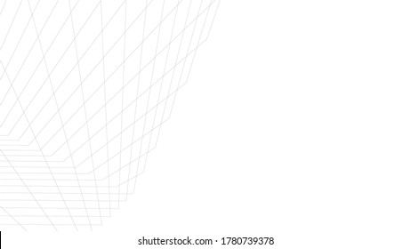 Modern architecture sketch 3d illustration
