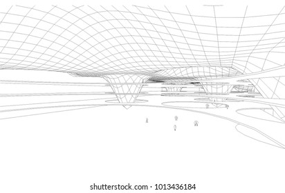 modern architecture, vector 