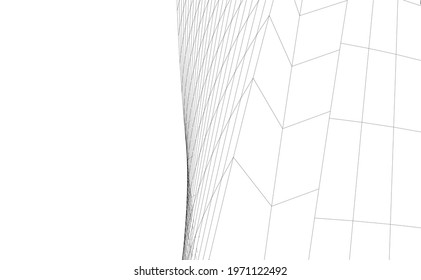 modern architecture vector 3d illustration